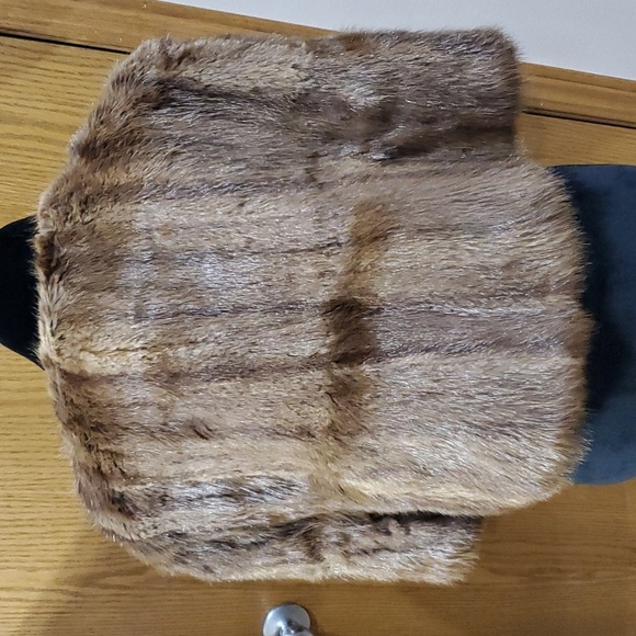 Vintage fur wrap brown - Picture 5 of 8
